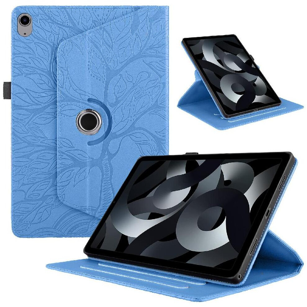 (Blue) Tablet Case For Ipad 2022 Adjustable Angles 360 Degree Rotating Lightweight Thickened Edges Blue 764563141005