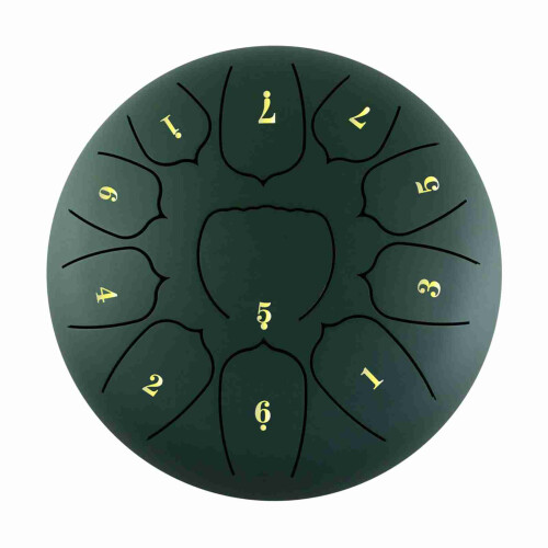Ethereal 11 Notes Handpan Drum 6 Inch with Drum Mallet and Carry Case 2