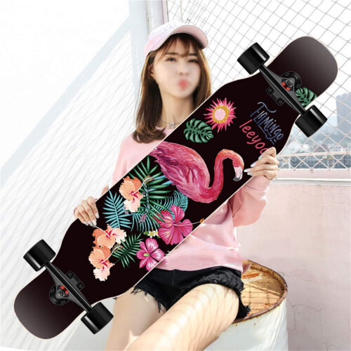YEENUO Longboard Skateboard 42 x 9 Inch  Complete Maple Cruiser
