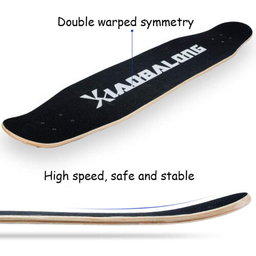 YEENUO Longboard Skateboard 42 x 9 Inch  Complete Maple Cruiser 1