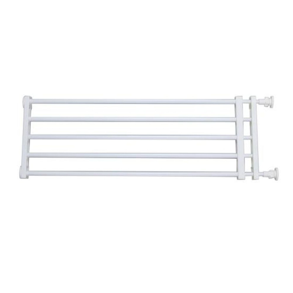 (white, B) Indoor Dog Gate No Drilling Expandable Pet Puppy Isolation Gate Extra Wide