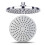 8 Inch High Pressure Rain Shower Head Polished Chrome G1/2 21cm Replacement 1