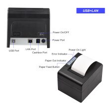 Thermal Receipt Printer 80mm USB+LAN, 300mm/s, Auto Cutter