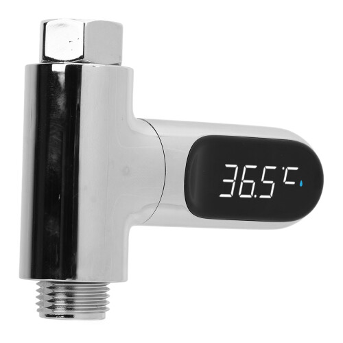 Shower Thermometer Aluminum LED Digital Shower 1