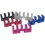 2 x Badminton Rackets Load Splitter Badminton Racket Charging Adapter Protection Multicolor String Machine Tool 5