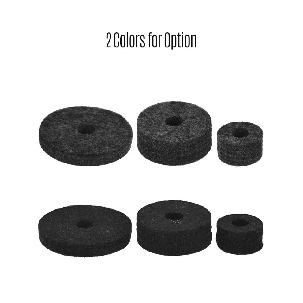 18 PCS Drum Kit Cymbal Accessory Set - Sleeves Felts Wing Nuts & More
