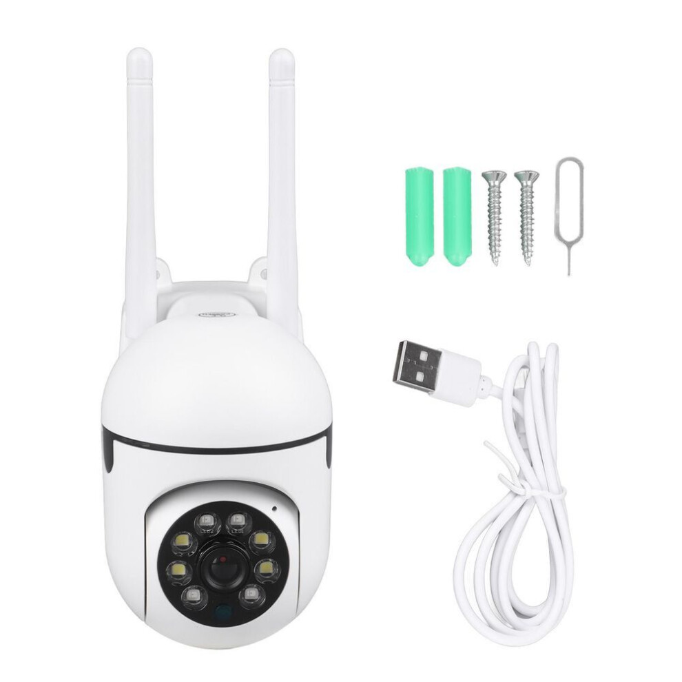 Wireless Smart Camera 1080p Hd Night Vision 360 Degrees  Rotation Wifi Surveillance Security Camera For