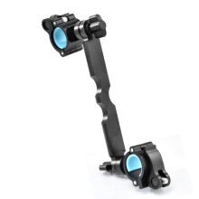 Aluminium fishing chair umbrella holder Adjustable fishing chair clamp holder fishing chair umbrella holder rack clamp Black Glossy Single