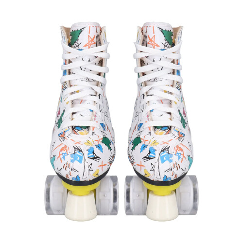 Roller Skates with 4 Wheels, Graffiti Roller Skates Dissipate Heat for Fast 40