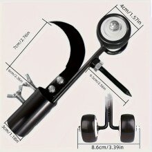 Heaven -Duty -Eisengarten -Unschleifer Roller - 1PC mit scharfen Kanten zur effizienten Unkrautentfernung, ergonomischer Griff - Metallkonstruktion