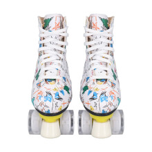 Graffiti Roller Skates, Colourful 4Wheel Roller Skates, Fast Braking, Fast Heat Dissipation, Comfortable for Adults for the Playground 39