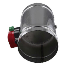 125mm Electric Air Duct Damper Valve with AC220V Actuator, Stainless Steel for HVAC (Europe)