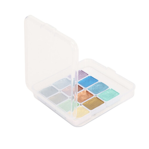 Watercolor Paint Set Portable Eco Friendly Glitter 2