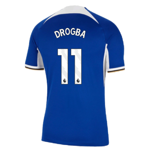 Nike (S) 2023-2024 Chelsea Home Shirt (DROGBA 11) 1