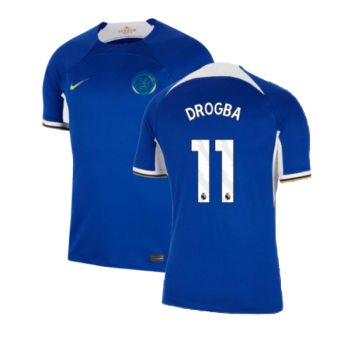 Nike (S) 2023-2024 Chelsea Home Shirt (DROGBA 11)