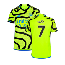 (XXL) 2023-2024 Arsenal Away Shirt (Kids) (Saka 7)