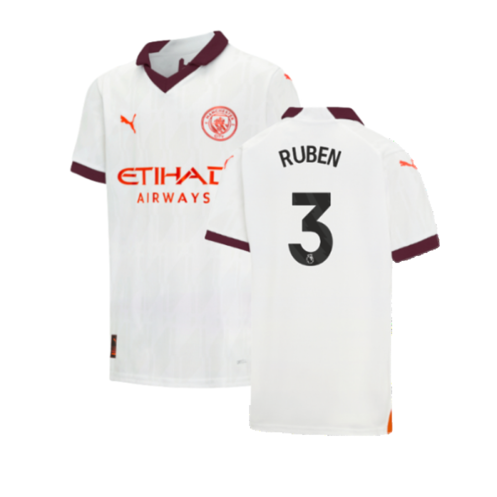 Puma (Xlb) 2023-2024 Man City Away Shirt (Kids) (Ruben 3)