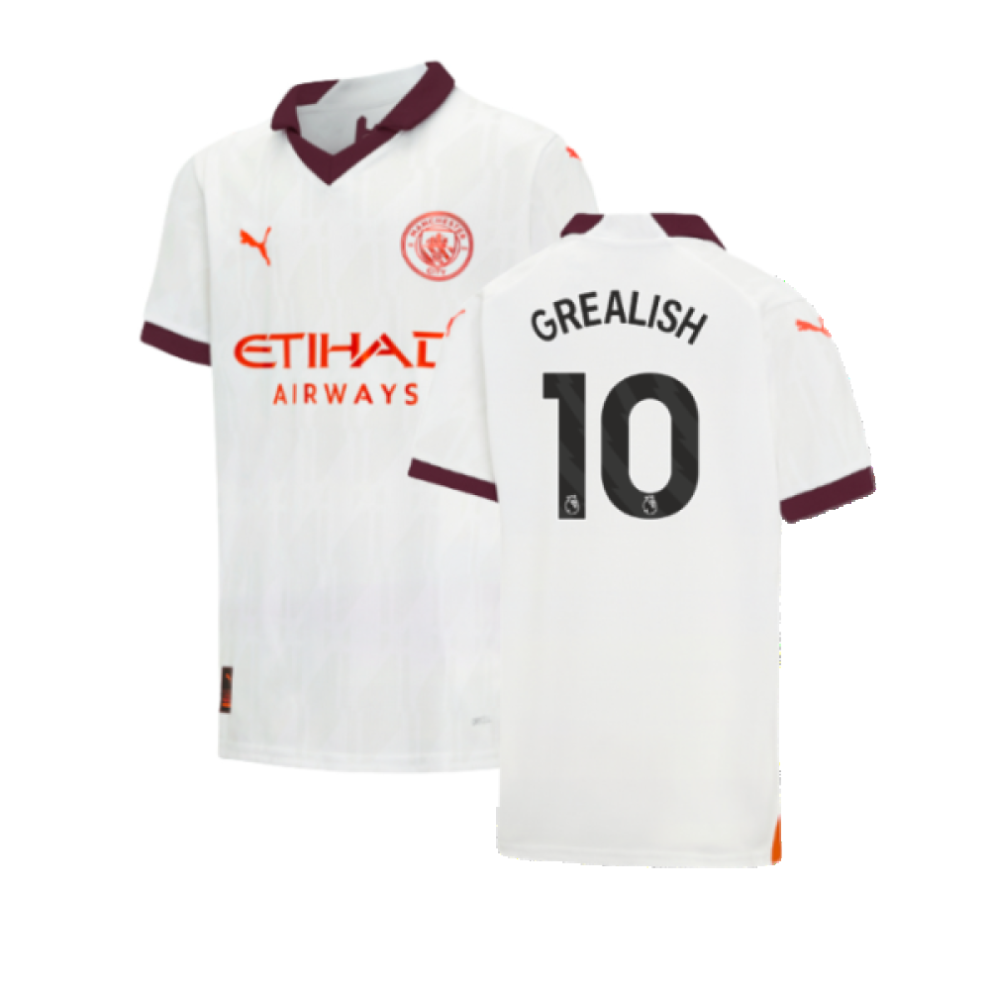 Puma (Xlb) 2023-2024 Man City Away Shirt (Kids) (Grealish 10)