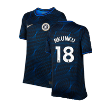 (XSB) 2023-2024 Chelsea Away Shirt (Kids) (Nkunku 18)