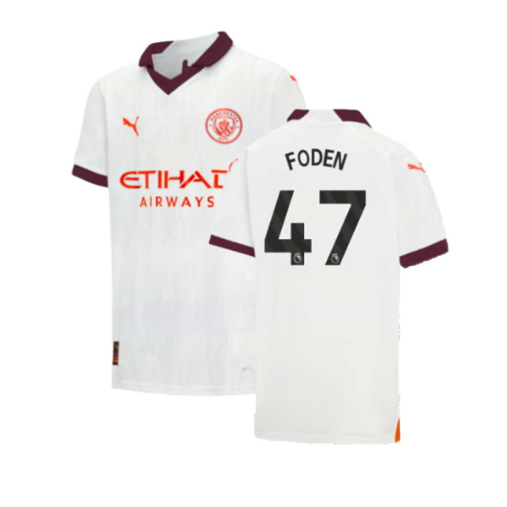 Puma (Xlb) 2023-2024 Man City Away Shirt (Kids) (Foden 47)