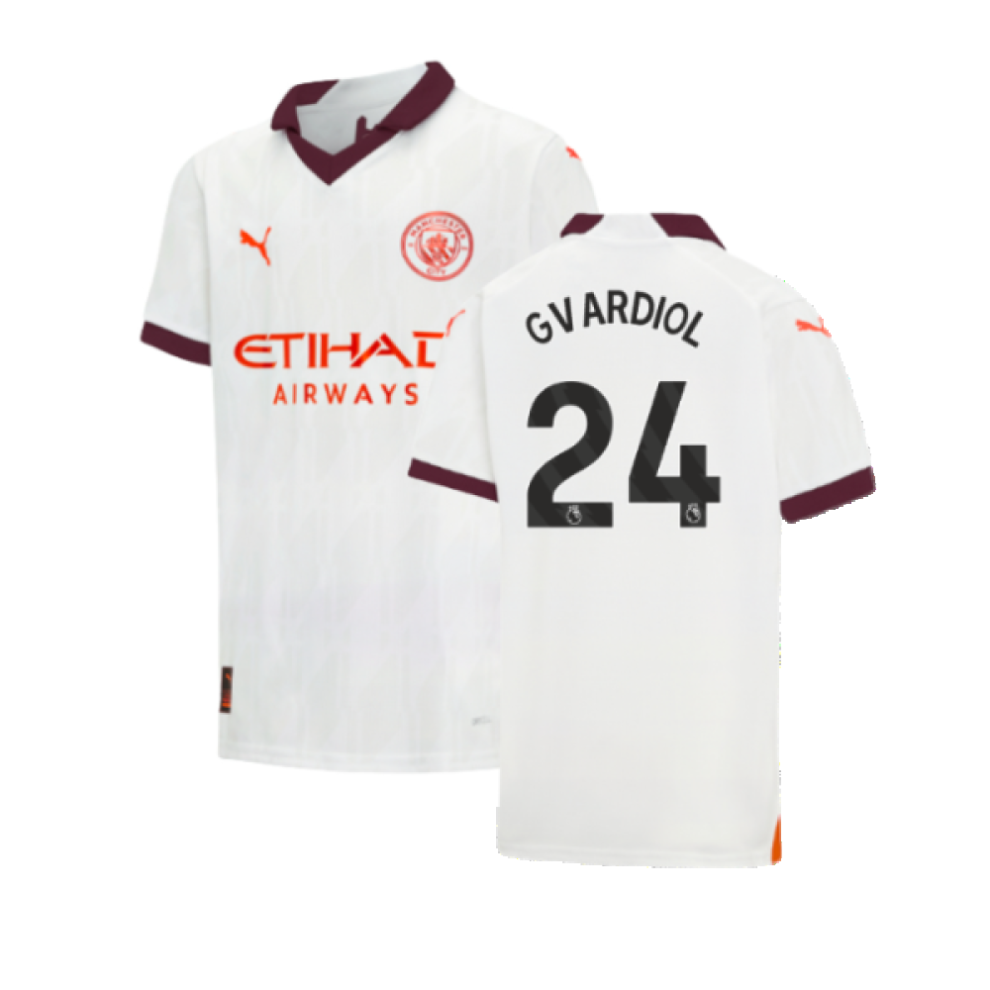 Puma (Xlb) 2023-2024 Man City Away Shirt (Kids) (Gvardiol 24)