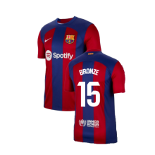 (XXL) 2023-2024 Barcelona Home Shirt (Bronze 15)