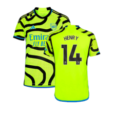 (XXL) 2023-2024 Arsenal Away Shirt (Kids) (Henry 14)