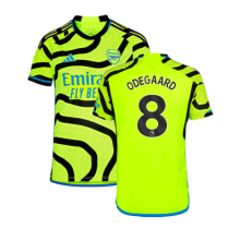 (XXL) 2023-2024 Arsenal Away Shirt (Kids) (Odegaard 8)