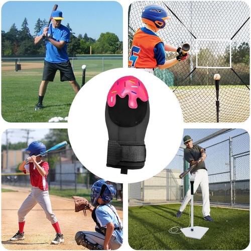 Gleithandschuh (sliding glove) Softball Gleithandschuh Eisschutz Baseball Gleitpad mit Gummiband 2