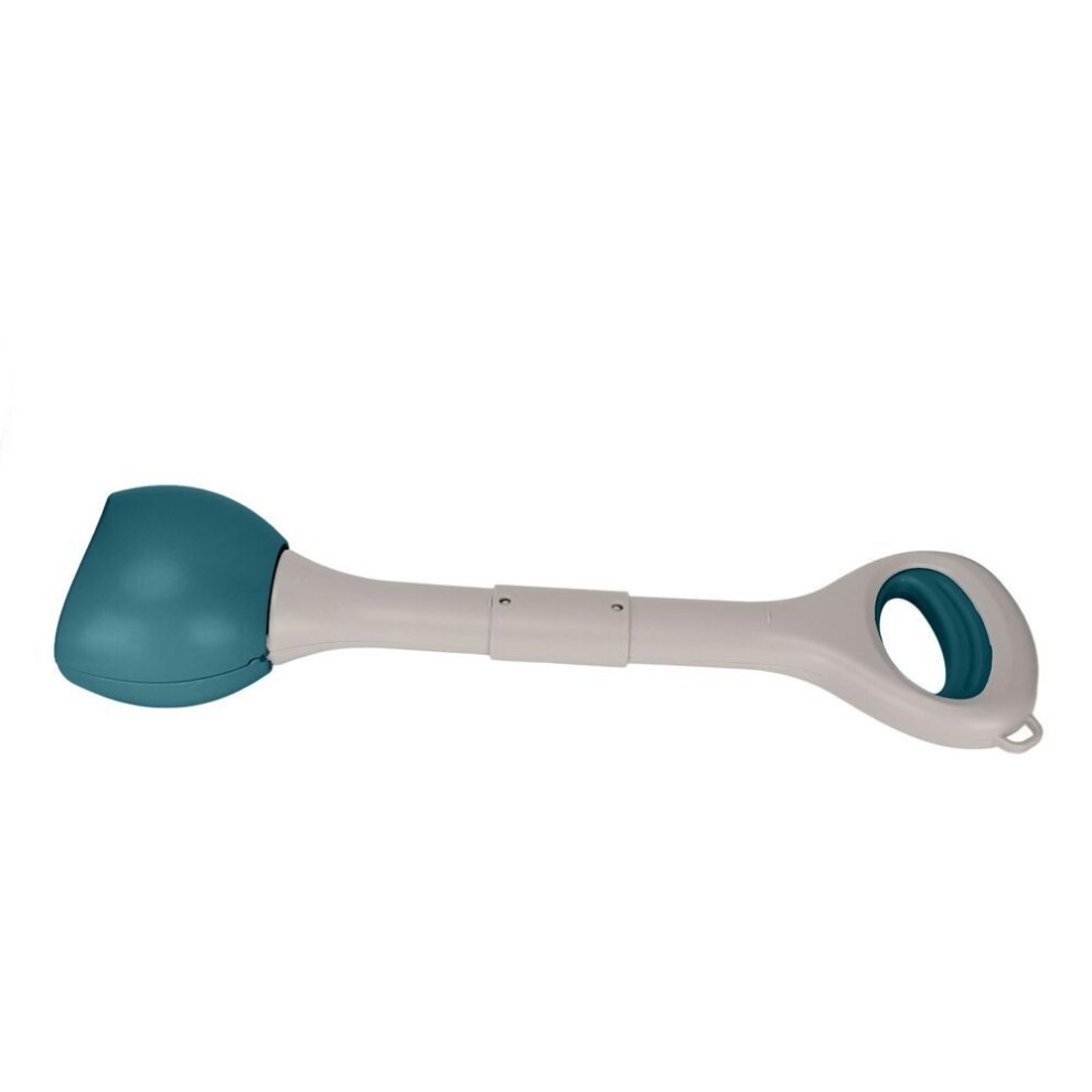 (L, green) Dog Poop Picker Large Space Large Arc Diameter Easy Flushing Portable Dog Clip Toilet With Hanging
