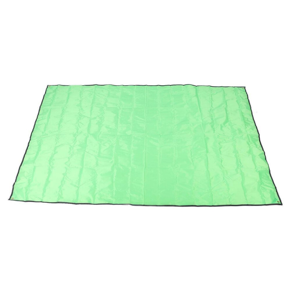 (grass green) Camping Tent Tarp Water Proof Beach Mat Tent Floor Saver Oxford Cloth For Picnic With Storage Bag M