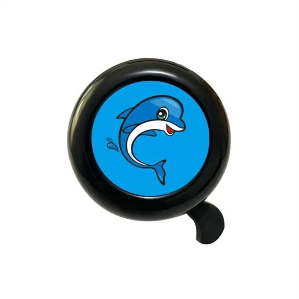 (black dolphin) Cycling Ring Handlebars Horn High Sound Bike Alarm Bell Kids Bicycle Bell  Children's