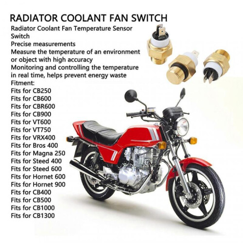 3pcs Engine Radiator Coolant Fan Temperature Sensor Switch M16x1.5MM Water Temp Switch for CB250 CB600 CBR600 CB900 2