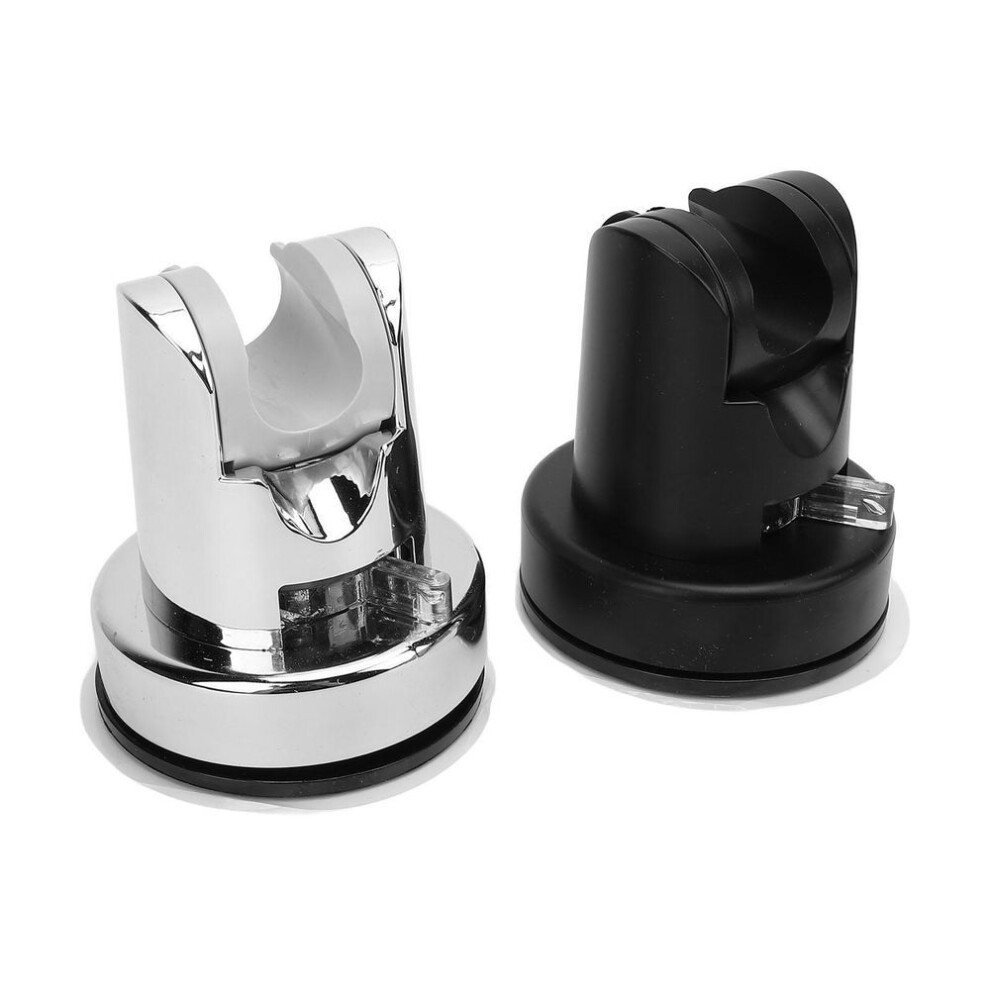 Suction Cup Shower Head Holder Movable No Drilling Wall Mount Handheld Shower Head Holder Silver