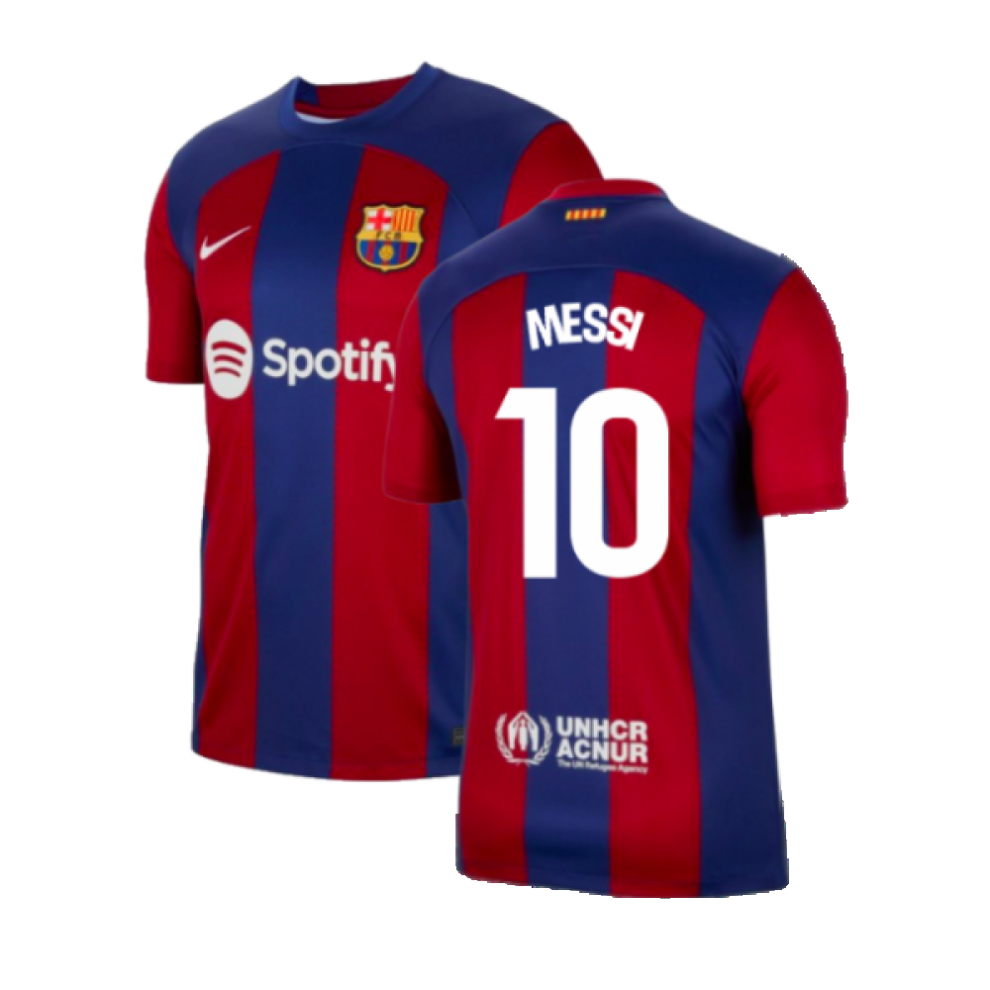 Nike (Xl) 2023-2024 Barcelona Home Shirt (Messi 10)