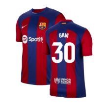(XXL) 2023-2024 Barcelona Home Shirt (Gavi 30)