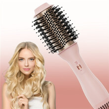 4in 1 Haartrockner und Styler-Volumizer mit negativem Ionen Anti-Frizz-Keramik-Titan-Barrel Heißluft Haarglätter