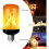 4 Pack E27 Flame Light Bulbs 4W Base LED Flame Effect Bulbs 4 Lighting Modes Decorative Indoor Bulbs for Home Garden Party 4