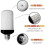 4 Pack E27 Flame Light Bulbs 4W Base LED Flame Effect Bulbs 4 Lighting Modes Decorative Indoor Bulbs for Home Garden Party 2