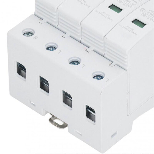 Surge Protective Device 80KA House Voltage Protector Quick Response Fault Indication Surge Arrester Device 4P 385V 2