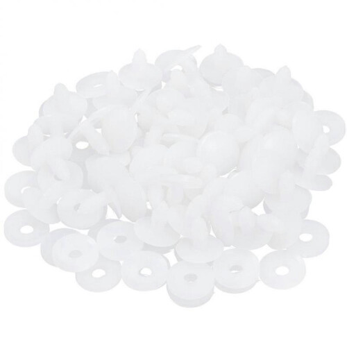 Movable Toy Making Joints In White Ideal for DIY Enthusiasts And Creative Projects 100 Sets