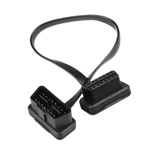 (100CM 39.37inch) Obd-ii Extension Cable Car OBD 2 Extension Connector Easy to Install Diagnostic Extender Cord Adapter for Code Scanners