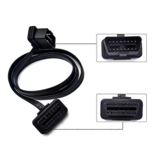 (100CM 39.37inch) Obd-ii Extension Cable Car OBD 2 Extension Connector Easy to Install Diagnostic Extender Cord Adapter for Code Scanners 1