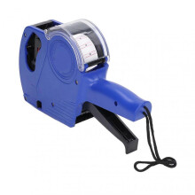 Manual Labeling Machine 8 Digits Price Tag Gun with Cartridge Portable Price Marking ToolBlue