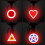 (Triangle) High Brightness LED Bike Tail Light Multi-modes Adjustables Riding Light Bike Accessories 5