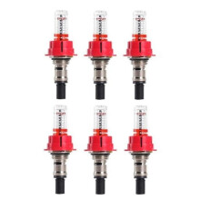 6 Pcs Underfloor Heating Manifold Flow Meter, Visual Flow Monitoring Regulator for Underfloor Heati