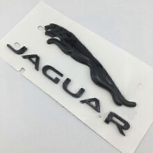 (Black) Suitable For Jaguar Xj Xjl Xe Xf F-pace F-type Rear Trunk Labeling Leopard English Word Logo (black)