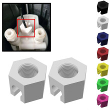 2 x Replacement Nut Suitable for Sodastream Crystal 1.0 2.0 Replacement Part Fastener Nut (White) Edition 0701