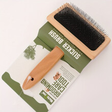 [Gentle Deshedding] Premium -Holzhölzernpflegerkamm | Sanft | Für Hunde & Katzen | Heimnutzung