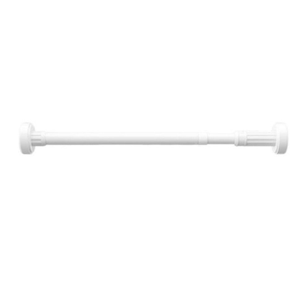 (white, 35cm) 35/50cm Tension Curtain Rod Garland Holder Adjustable Expandable No Drilling Non-slip Stainless